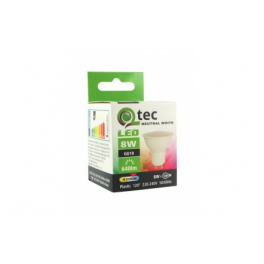 Q-TEC LED GU10 8W 4200K izzó 120° A+ 640LM